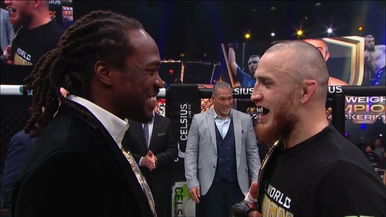 Пфл мма. Вердум юфс. Фил дэвис с поясом bellator. Pfl vs bellator. Bellator логотип.