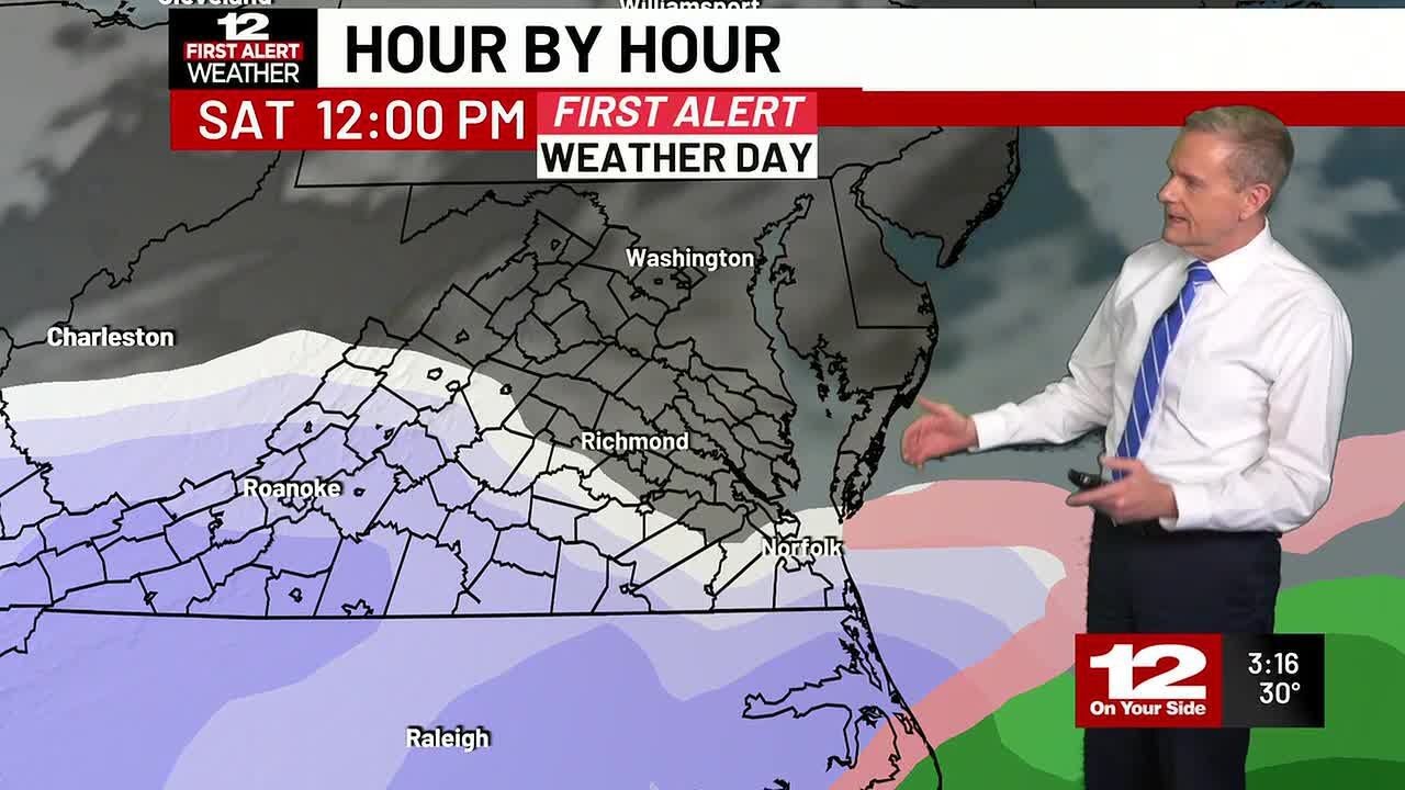 First Alert Forecast: Cold Friday, weekend snow possible - YouTube