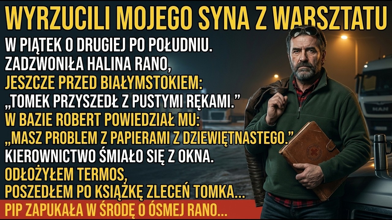 Sobota, 6:32 rano, jeszcze przed Białymstokiem. Telefon zadzwonił, a Halina nie powiedziała nawet dzień dobry. „Kazik, Tomek przyszedł wieczorem z pustymi rękami. Robert mu coś powiedział o...