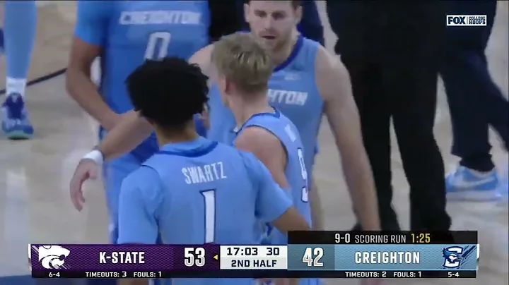 Creighton Men's Basketball Highlights vs. Kansas State - 12/13/25