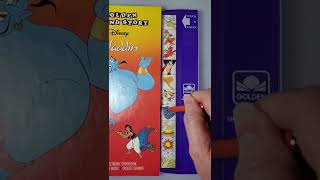 Vtg Den Book Sound Storybook Disney Aladdin