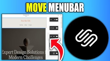 How to Move Menu Bar on Squarespace, Edit Navigation Size Color