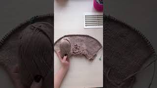 Cat hat knitting process #cathat #knitting #recommended #вязаниеспицами