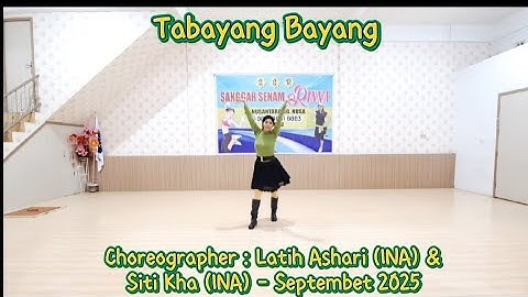 Tabayang Bayang Line dance #choreo Latih Ashari (INA) & Siti Kha (INA) 