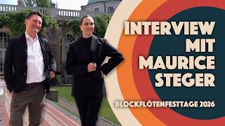 Tradition trifft Innovation | Maurice Steger im Interview auf den Blockflötenfesttage 2026