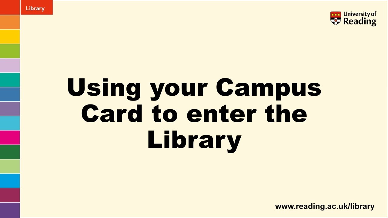 Using your Campus Card to enter the Library building