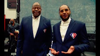 Patrick Ewing and Carmelo Anthony! #NBA75 Wealth