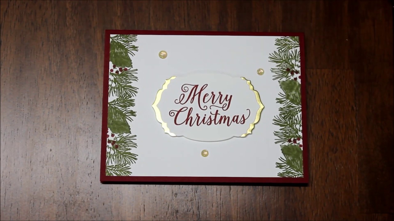 Quick & Simple Christmas Card Using the Christmas Rose Stampin' Up ...