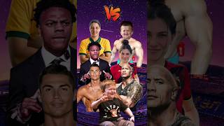 Ronaldo Team Vs The Rock Team 🔥😱 (Ronaldo, Ishowspeed, Sam Kerr) (The Rock, Hasbulla, Celine Dept)