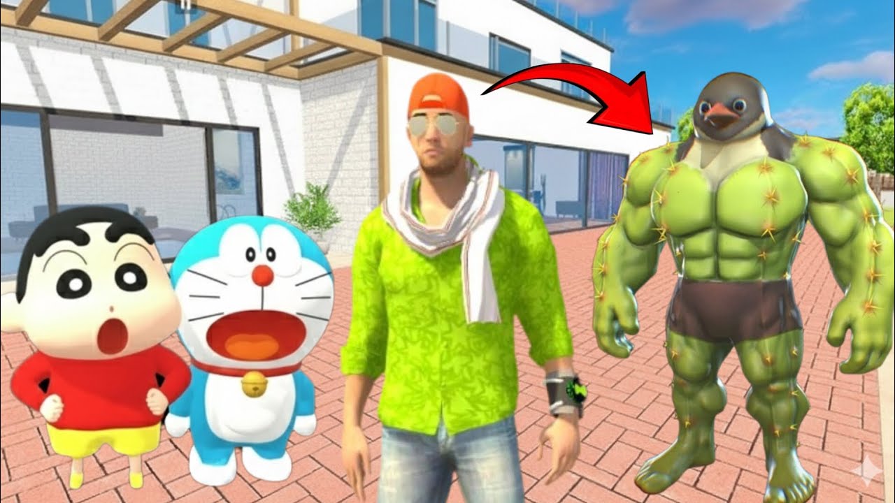 Jack Penguini Cactusini ആയി 😱 | Shinchan നെയും Doraemon നെയും പറ്റിച്ചു guys 🤣