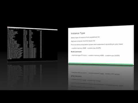 Create Machine in google cloud using command line