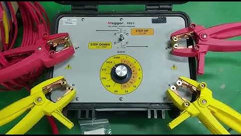 Megger TTRU3 Transformer Turns Ratiometer Repair and Calibration by Dynamics Circuit (S) Pte. Ltd.