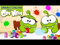 Impara litaliano con om nom  impara i colori secondari in italiano  cartoni animati per bambini