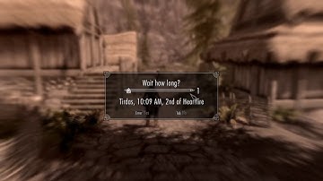 Skyrim: How to "Wait" 24 hours extremely fast. (PC)