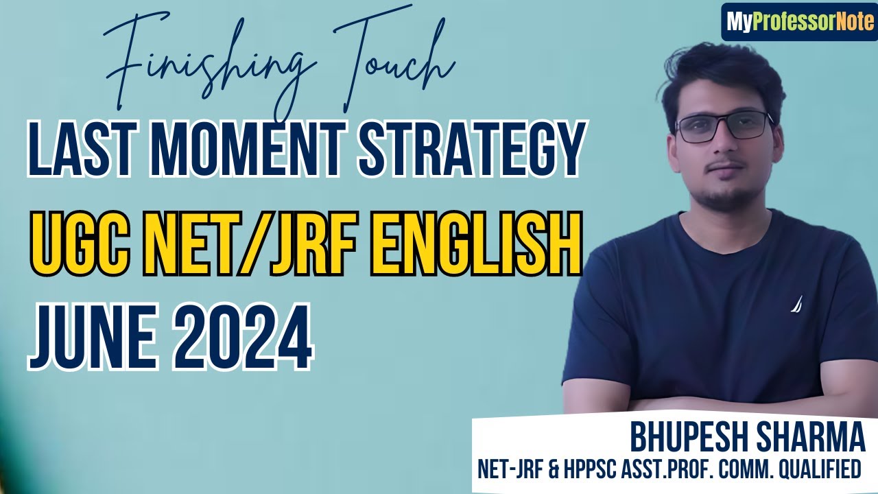 Last Moment Strategy to Crack UGC NET English Literature JUNE 2024 ...