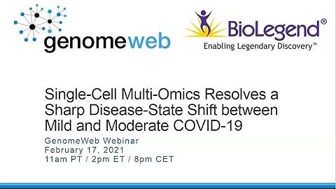 Webinar: Single-Cell Multiomics Resolves a Disease-State Shift between Mild and Moderate COVID-19