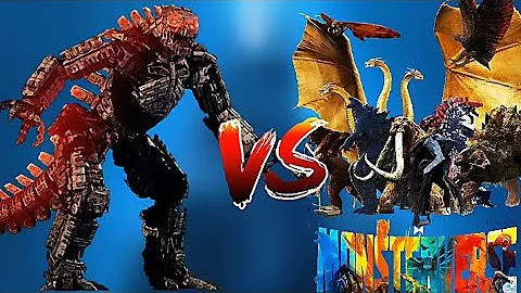 Mechagodzilla vs All Monsterours | Who's Win ? | Click here 👆🏻
