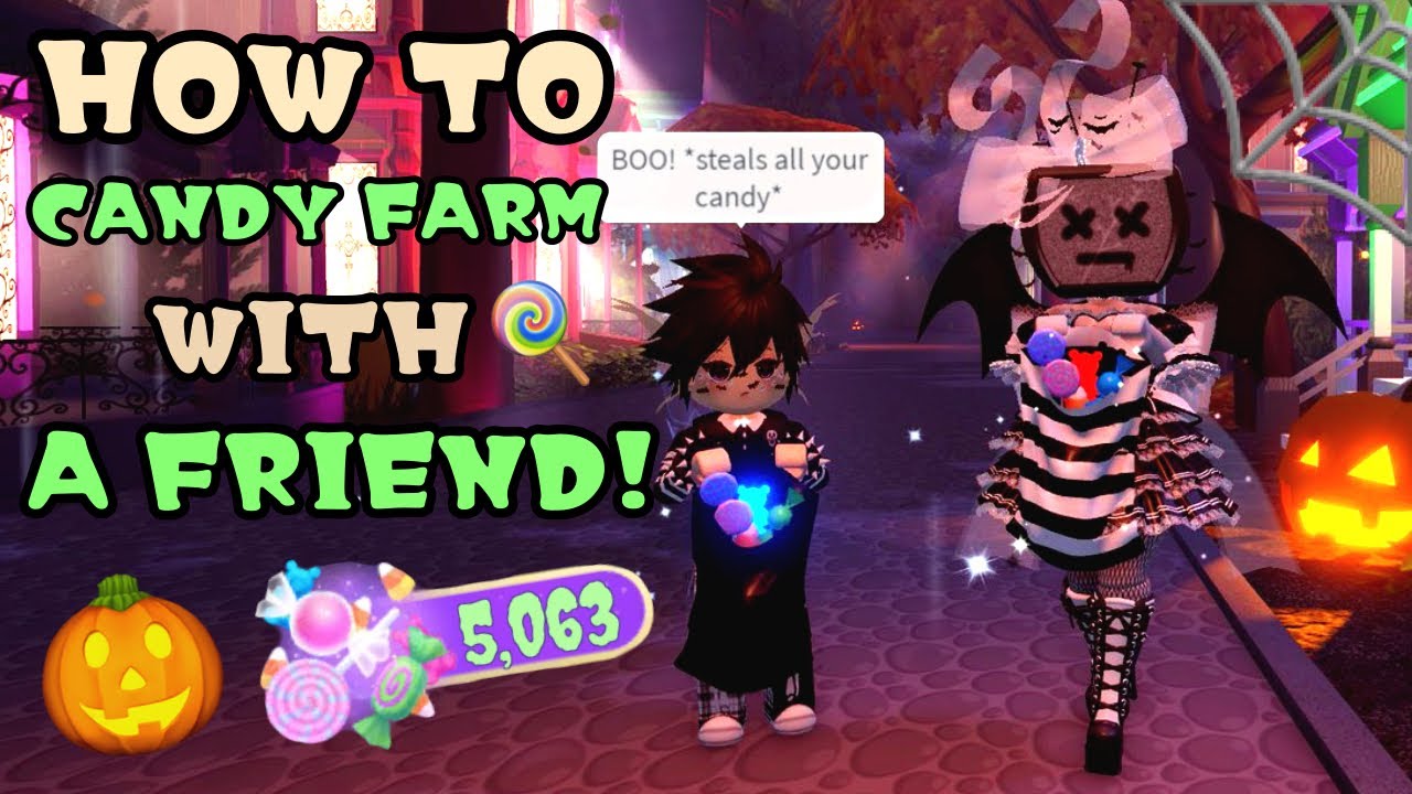 HOW to CANDY FARM with a FRIEND! Royale High Halloween 2021 