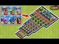 Who Can Survive This Difficult Trap on COC? Trap VS Troops #5