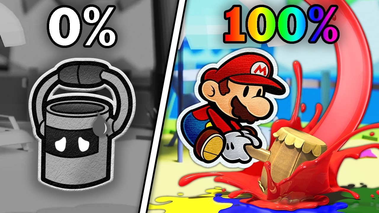 J'ai Terminé Paper Mario Color Splash à 100%, J'en Ai Vu De Toutes Les Couleurs.
