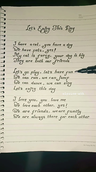 Requested by @luciamagana8908 | Let's Enjoy This Day Lyrics - Linguasonix  #lyrics @ulyrics-x5h