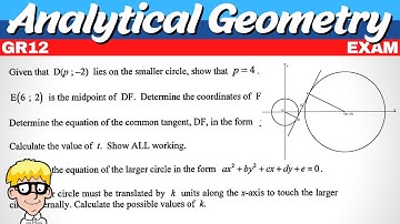 Analytical Geometry Grade 12 Exam Questions