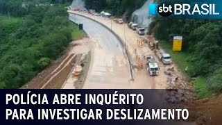 Polícia do Paraná abre inquérito para investigar deslizamento na BR-376 | SBT Brasil (03/12/22)
