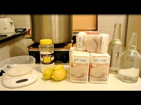 הכנת סוכר אינוורטי ללא רתיחה  - פירוק סוכר מורכב לחד סוכרים פרוקטוז וגלוקוז