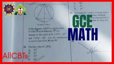 GCE 2025 Mathematics Exam Prep | WAEC/NECO Likely Questions & Solutions