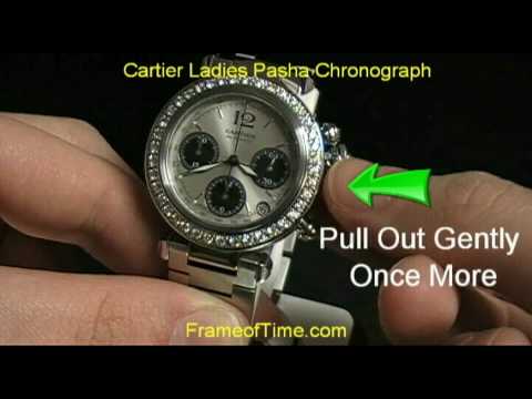 cartier chronograph instructions