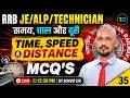 #35 | RRB JE/ALP | Time, Speed & Distance / समय, चाल और दूरी | Most Important MCQs | Sonvir Sir Live