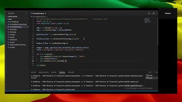 Median Filter using python OpenCV