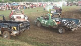 Leamington Demolition Derby 2016 - Truck Class