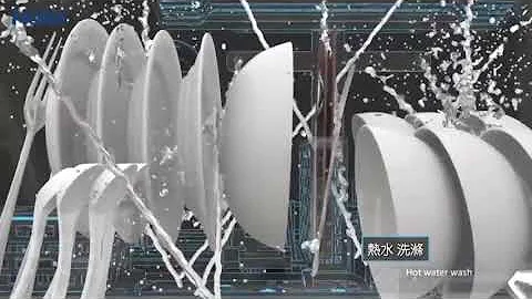 Haier海尔 小海贝洗碗机： 360度劲喷水流 - 天天要闻