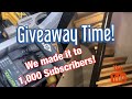 We Made it to 1,000!  What should we giveaway?