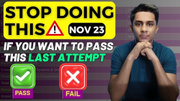 Top Mistakes to Avoid in Your Preparation | CA Inter Exam November 2023 | Vinay Yadav |