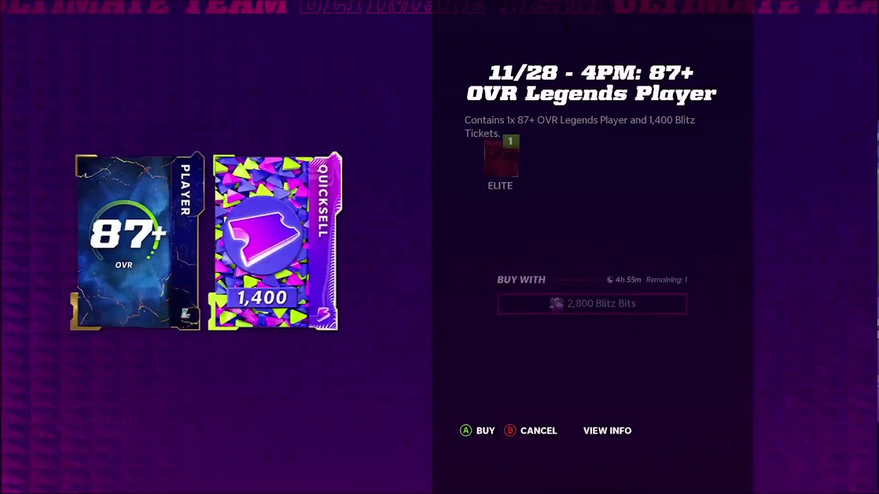 *LTD PULL* FROM 4PM 87+ LEGENDS PLAYER BLITZ OFFER 