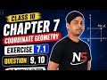 Class 10th chapter 7 Coordinate Geometry exercise 7.1 Question 9, 10 by NS sir.