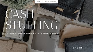 How I Set Up for My Cash Stuffing | $1,675 | June No. 1 | Sinking Funds + Savings Challenges