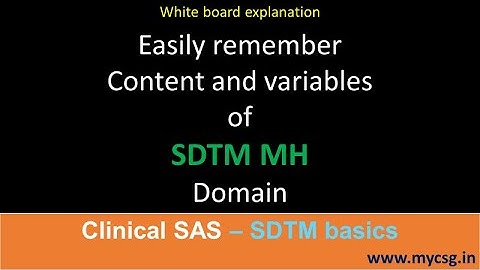 Klinische SAS: SDTM MH - Onthoud eenvoudig de inhoud en variabelen in de dataset met medische ges...