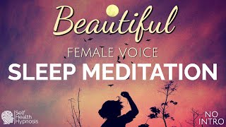 Beautiful Female Voice Meditation [NEW Age Relaxing Music INTRO] Full Body Relaxation Sleep Hypnosis