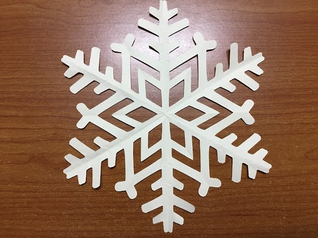 How to make Snowflakes out of paper - Paper Snowflake #44