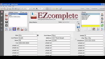How to automatically populate pdf forms in Reader - Part 5