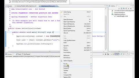 SPRING MVC FRAMEWORK SETTER INJECTION DEMO IN TAMIL