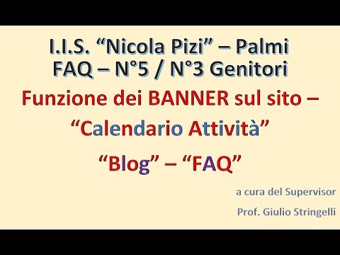 FAQ N°5 / N°3 Genitori - Sito IIS 