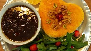 طرزتهیه خورش فسنجان مجلسی با1 وجب روغن غذای اصیل سنتی ایرانی