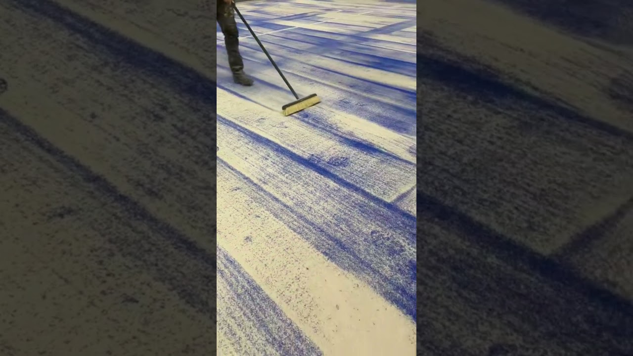 Installing sand infill on a Mondo Supercourt XN? Here&rsquo;s how the pros do it. #padel