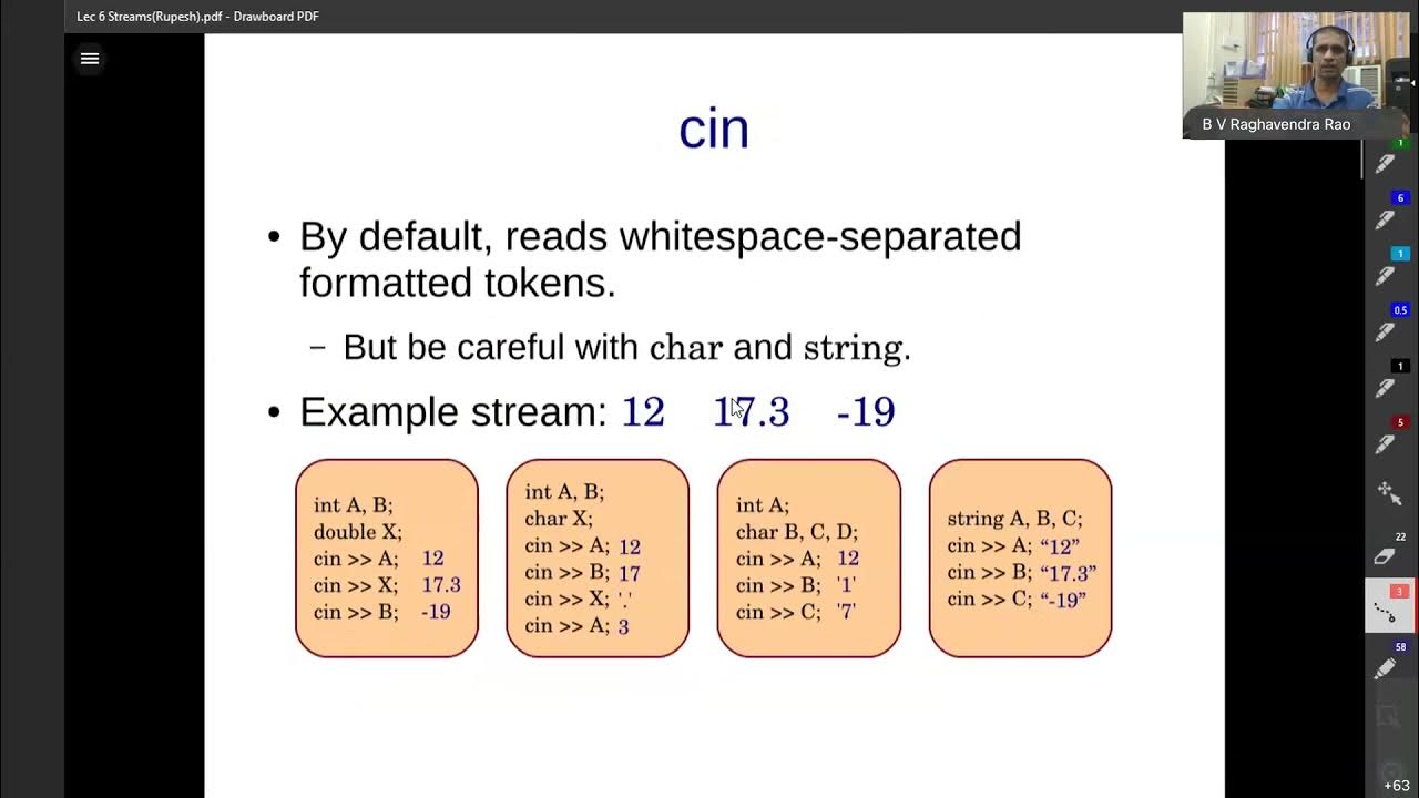 CS2810 OOAIA Lab | Lec 06 | IO streams and file streams in C++ - YouTube