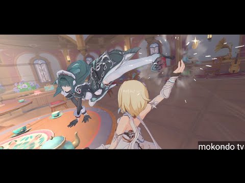 GENSHIN IMPACT 7.1 - LUMINE VS DANICA FIGHT CUTSCENE ANIMATION