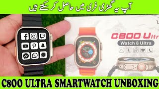 Giveaway!!! C800 Ultra Smartwatch Unboxing